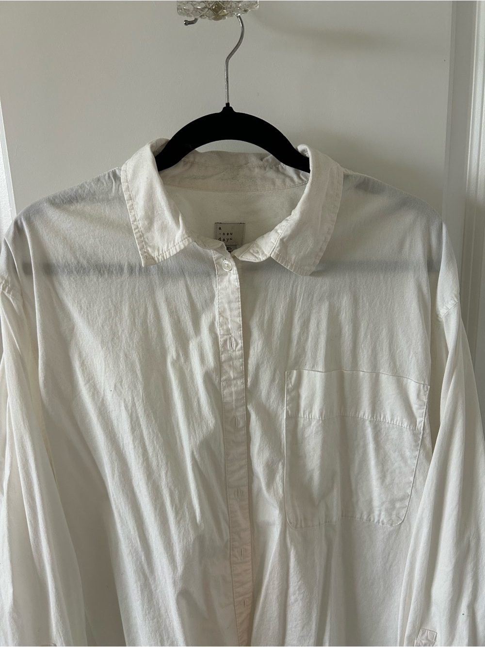a new day Oversized White Button-Down Shirt - Picture 2 of 2